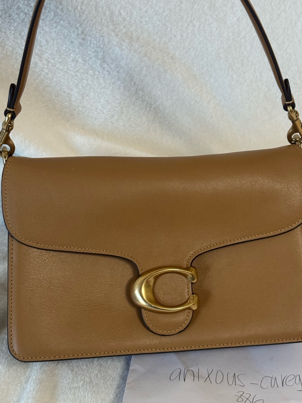 Coach Tabby Shoulder Bag in Tan with Gold Hardware